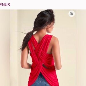 Elegant Red Women's Top